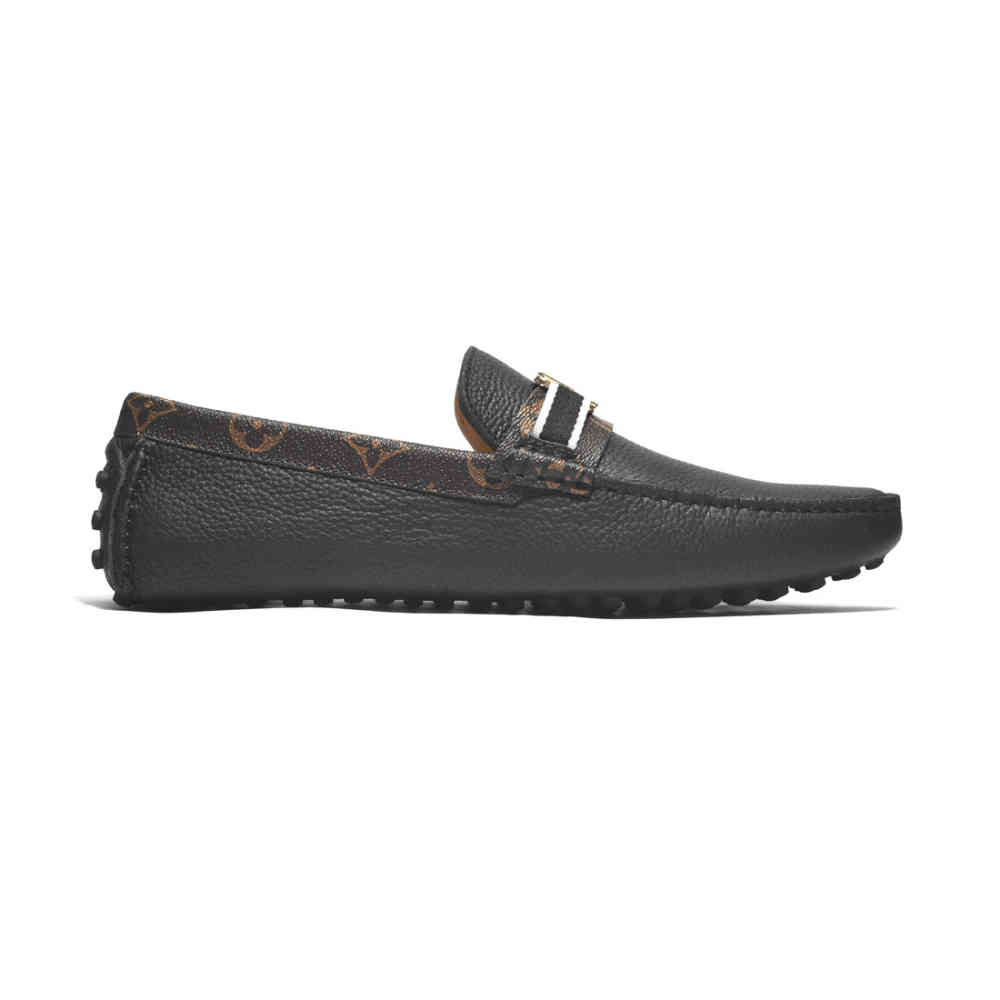 Louis Vuitton Monogram Logo Black Loafers-2