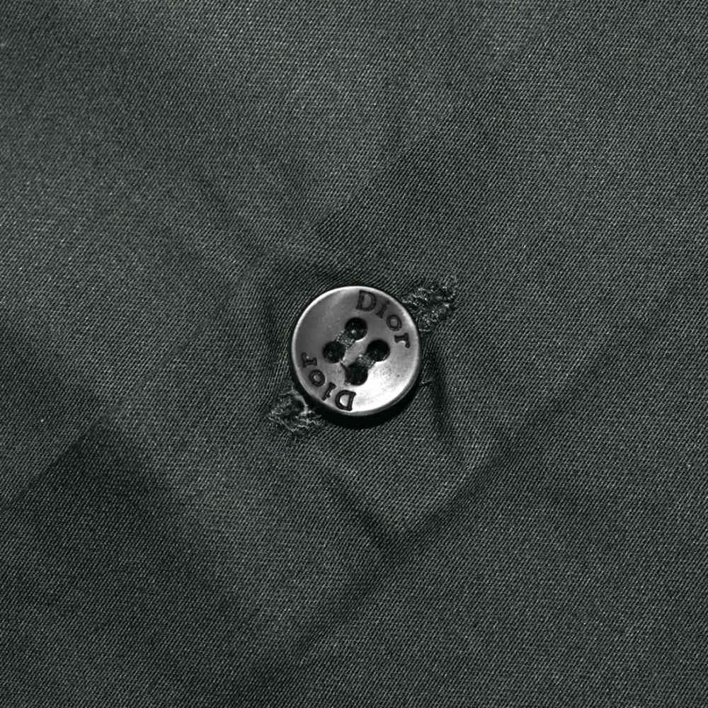 Dior Green Oblique Pattern Pocket Logo Shirt-4