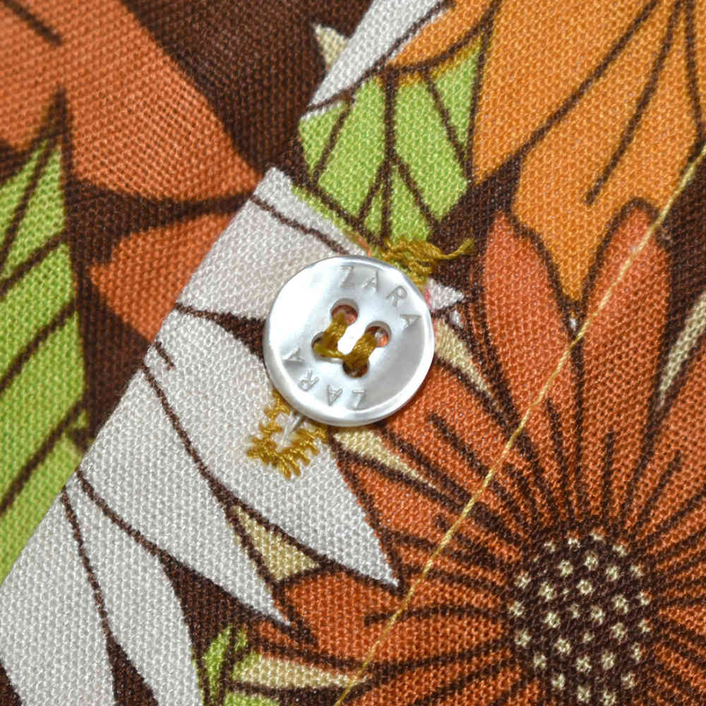 Zara Premium Orange Flower Quality Shirt-3