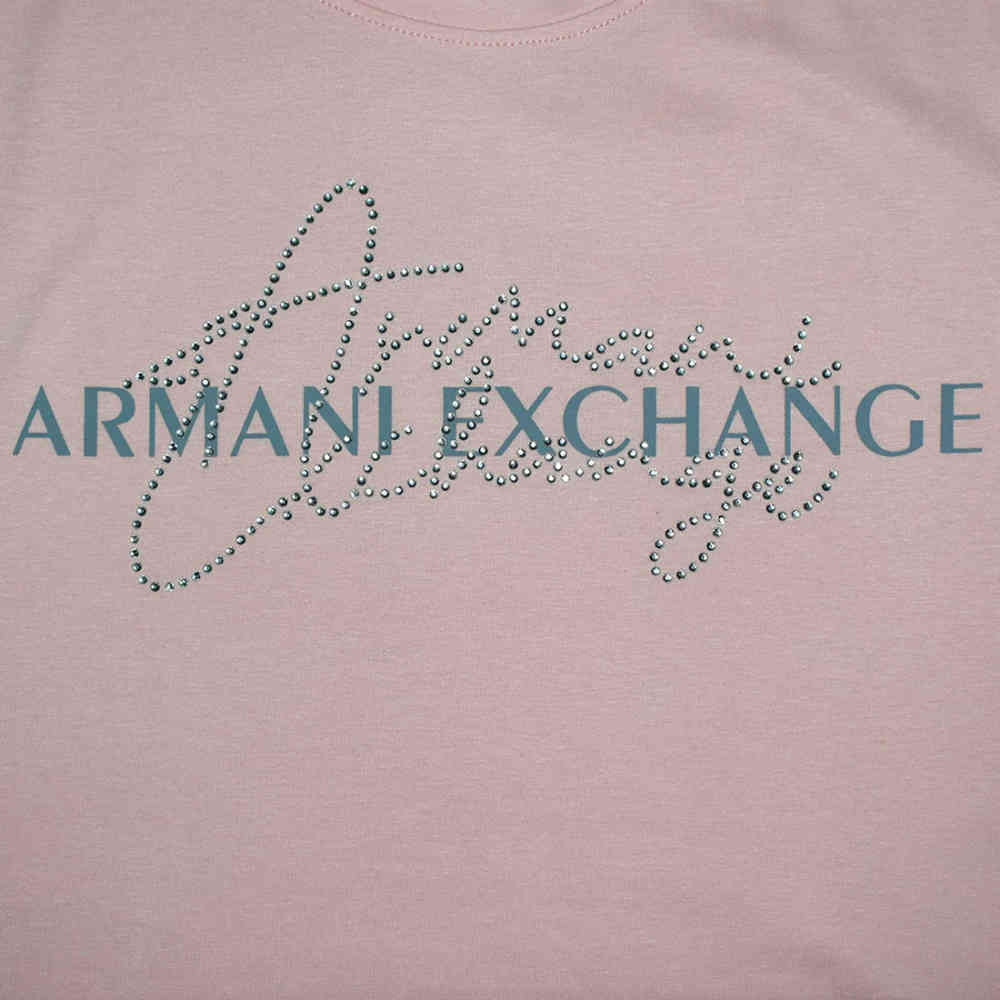 Armani Exchange Pink Premium Quality Women T-shirt-3