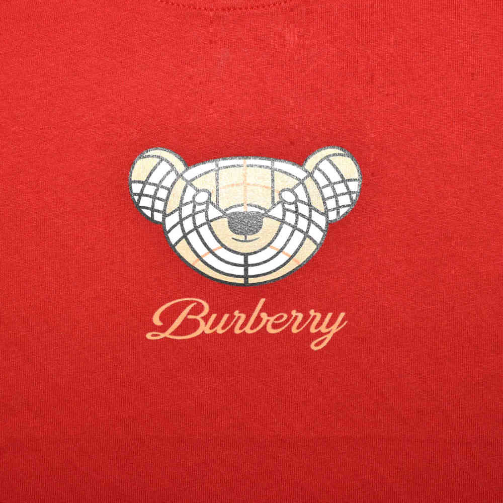 Burberry Roscoe Teddy Print Red Kids T-shirt-3