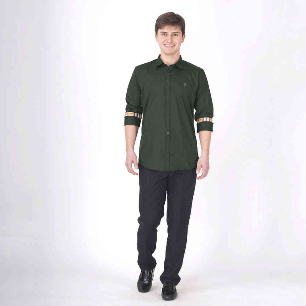 Burberry Green Premium Quality Shirt-3