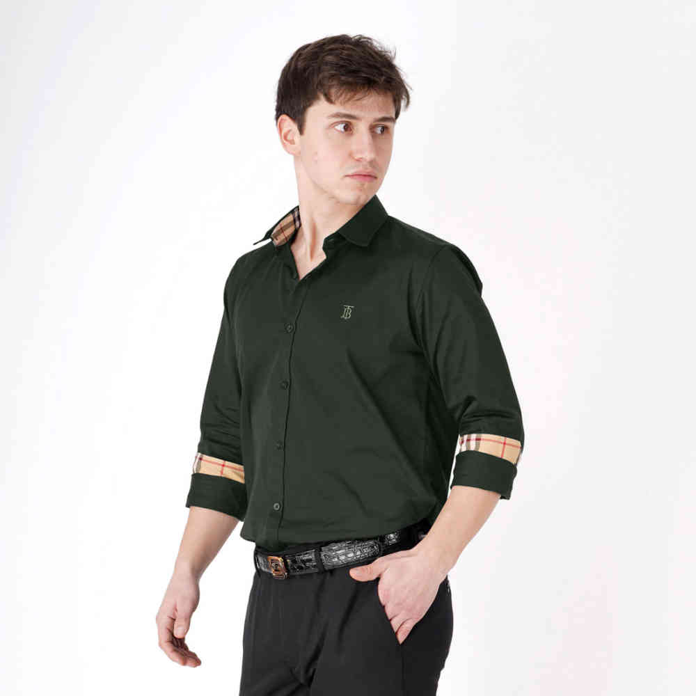 Burberry Green Premium Quality Shirt-4
