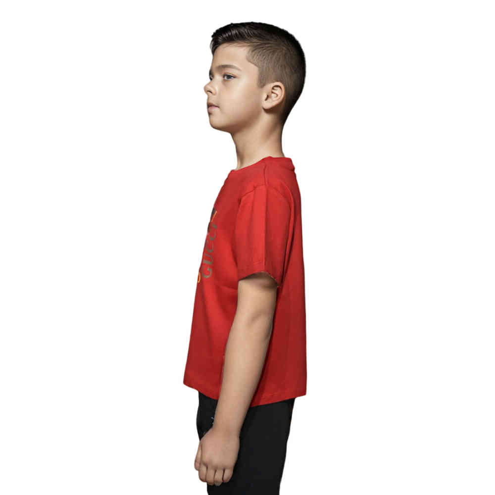 Gucci Print Red Premium Kids T-shirt-2