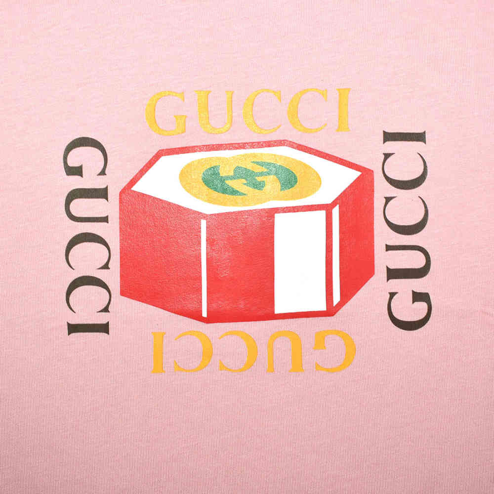 Gucci Print Pink Premium Kids T-shirt-3
