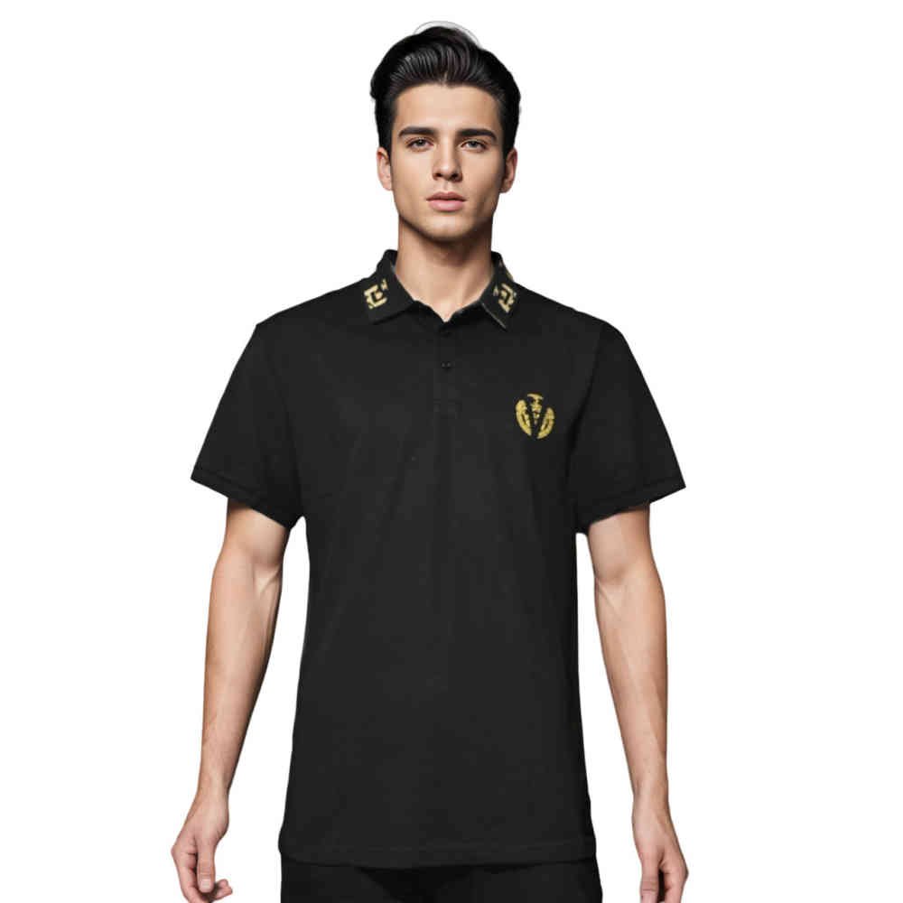 Black Versace White Premium Quality T-shirt