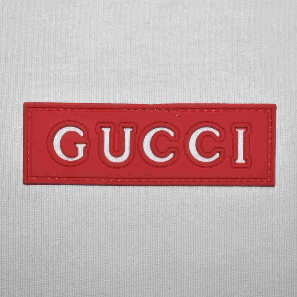Gucci White Premium Quality T-shirt-thumb-3