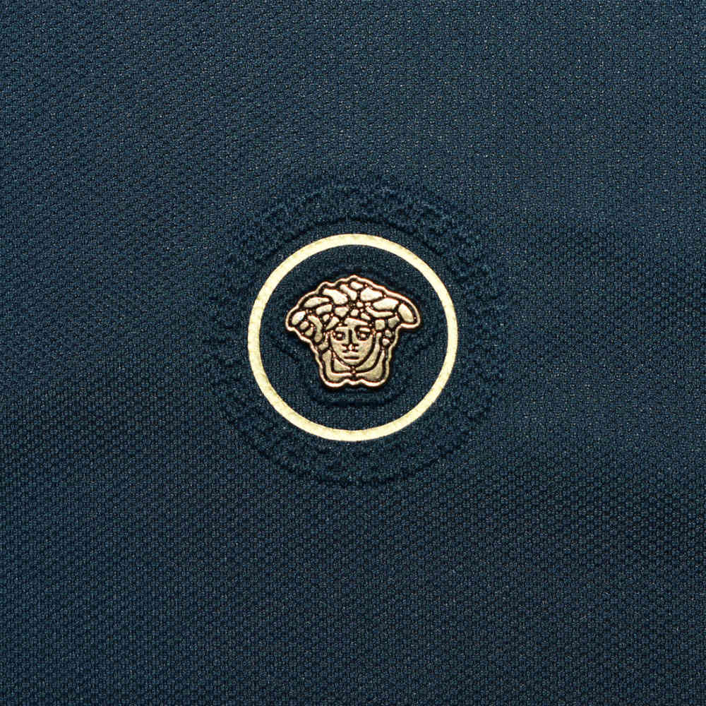 Versace Blue Premium Quality Polo T-shirt-3
