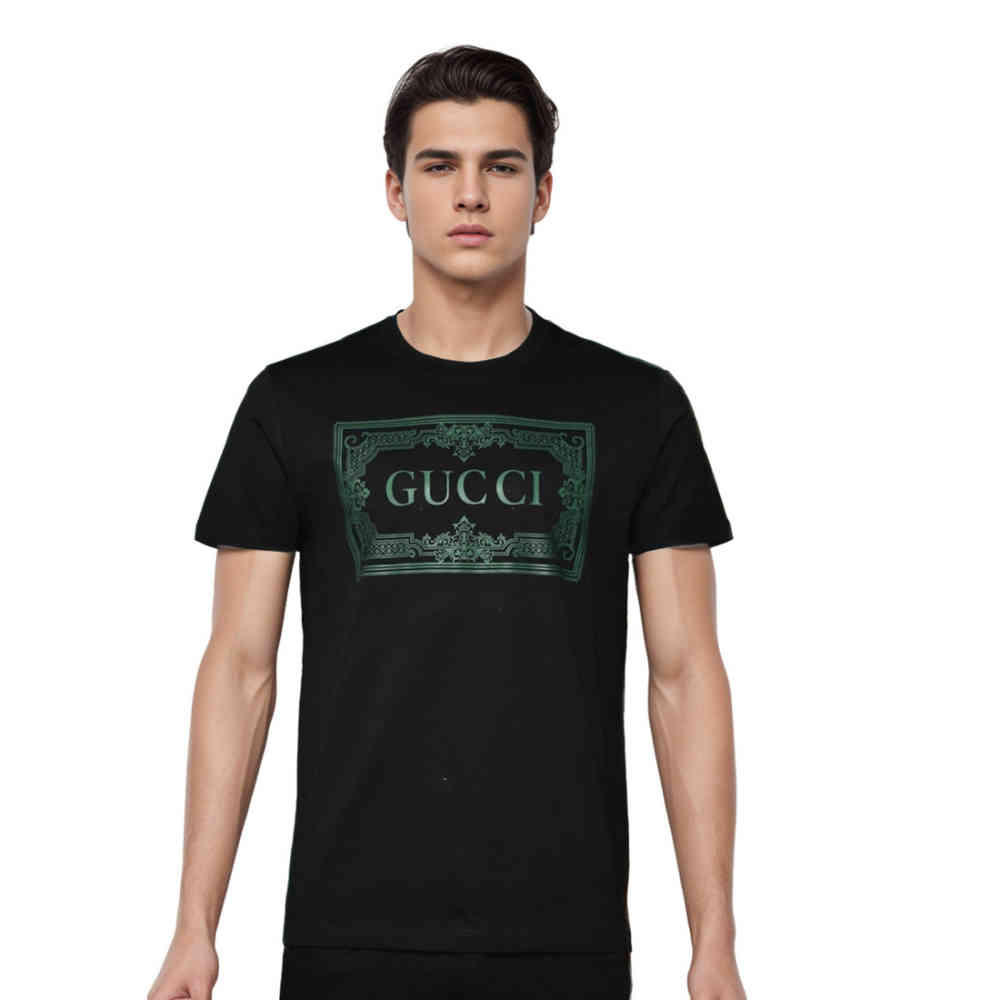 Black Gucci Green Premium Quality T-shirt