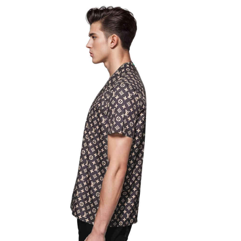 Louis Vuitton Brown Premium Quality Shirt-2