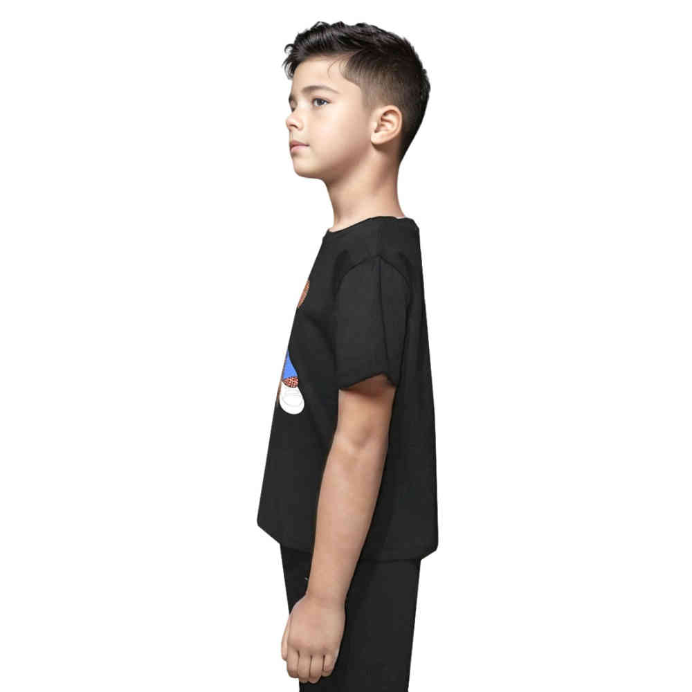 Fendi Basketball Teddy-Bear Black Premium Kids T-shirt-thumb-2