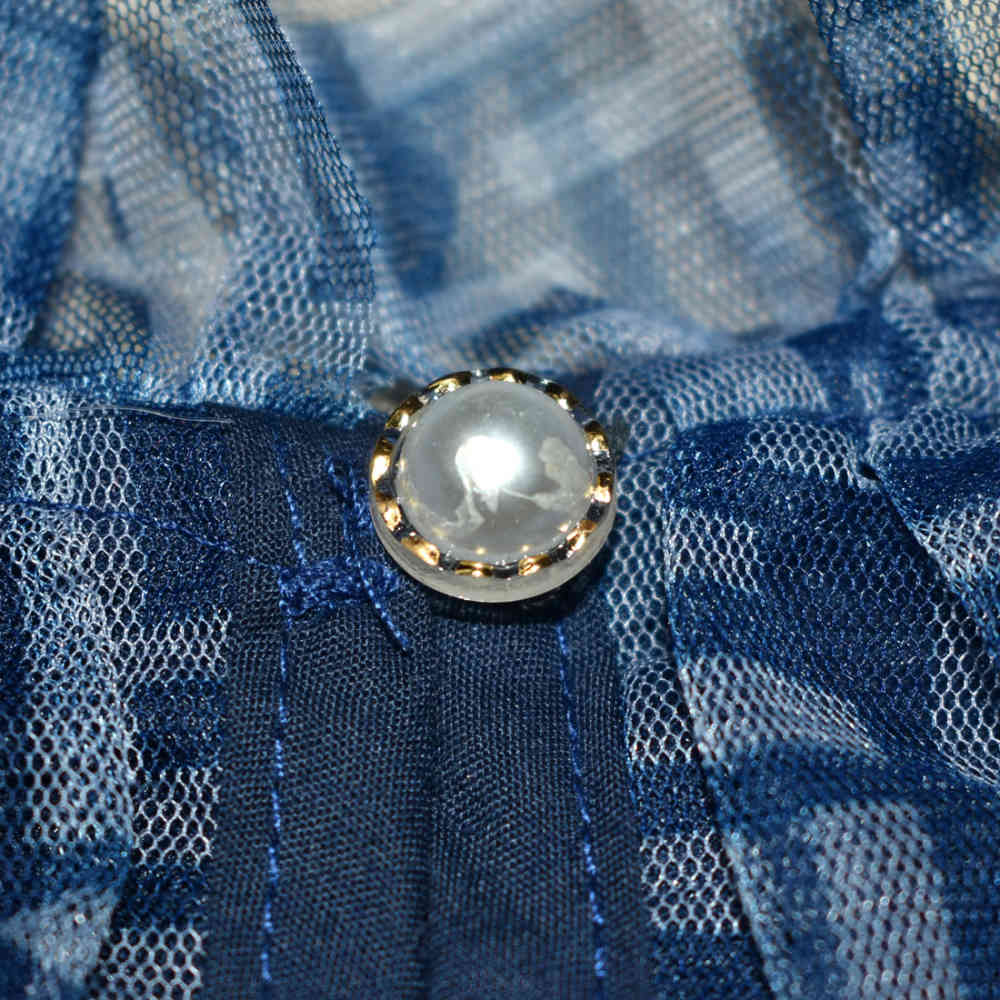 Fendi Blue Premium Quality Girls Dress-thumb-3