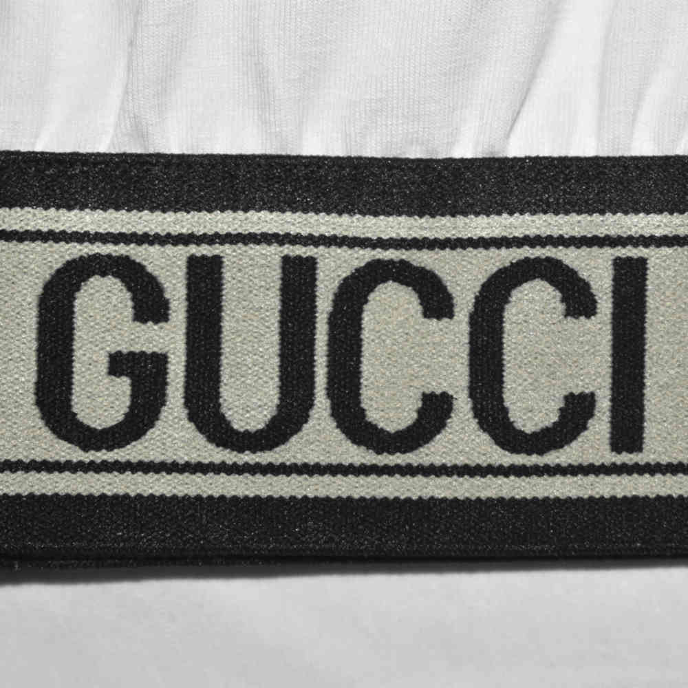 Gucci White Embossed Logo Premium Girls Co-ord Set-thumb-4