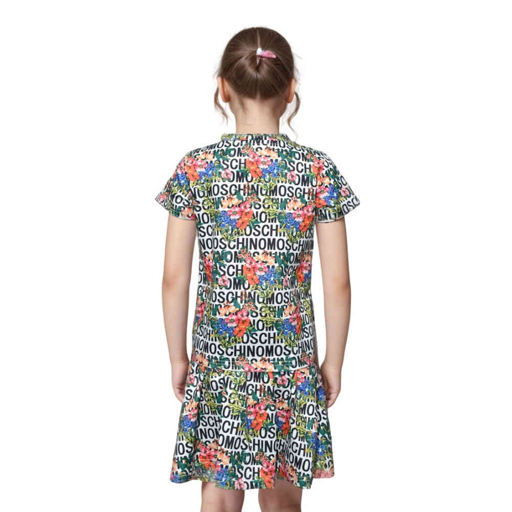 Moschino Black Floral Premium Girls Co-ord Set-thumb-1