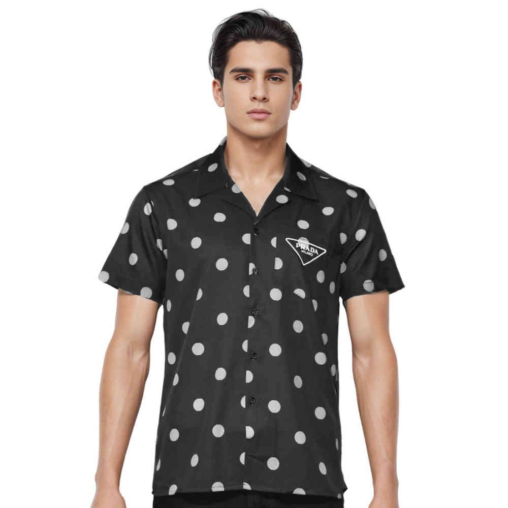 Black Prada White Premium Quality Shirt