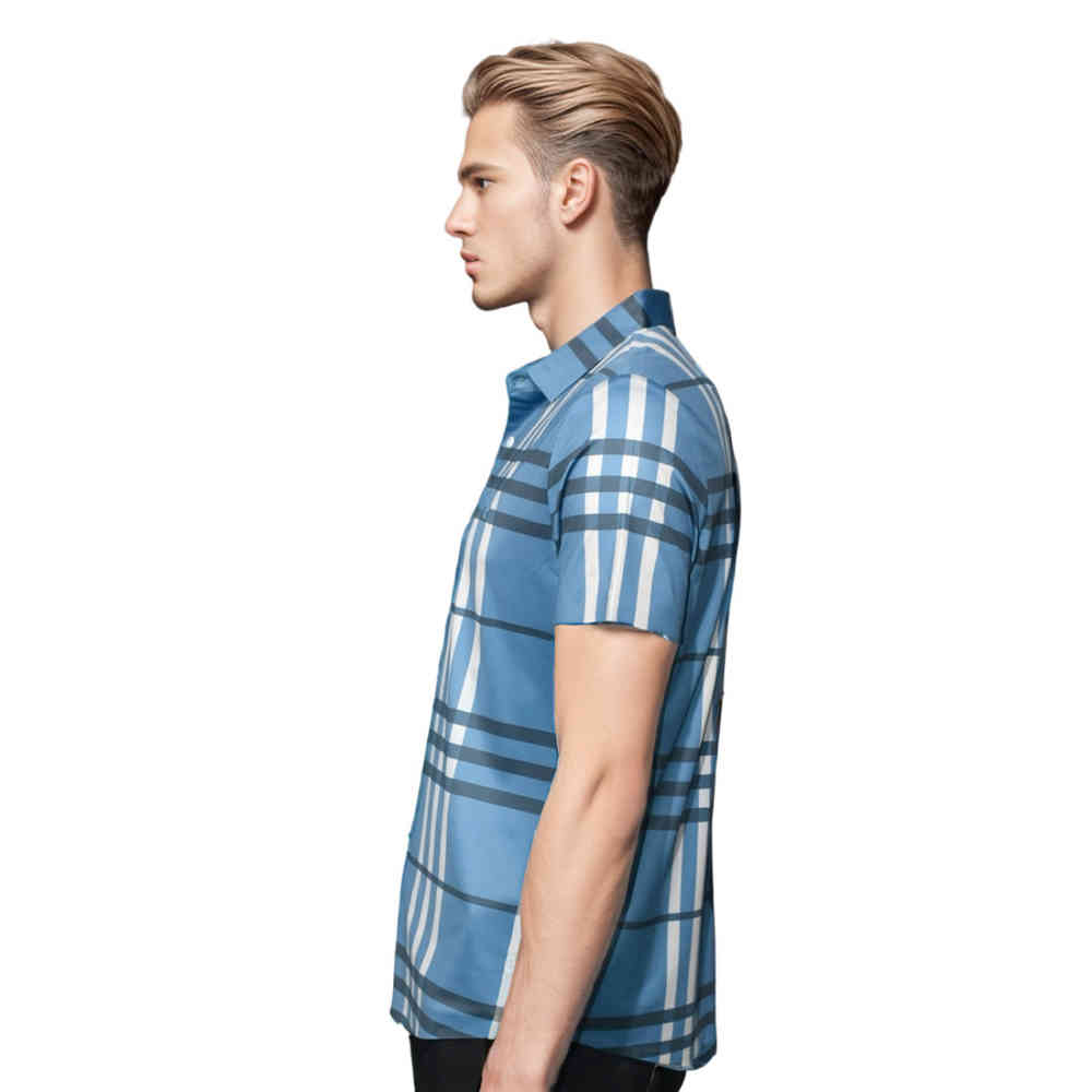 Burberry Light Blue Premium Quality Shirt-2