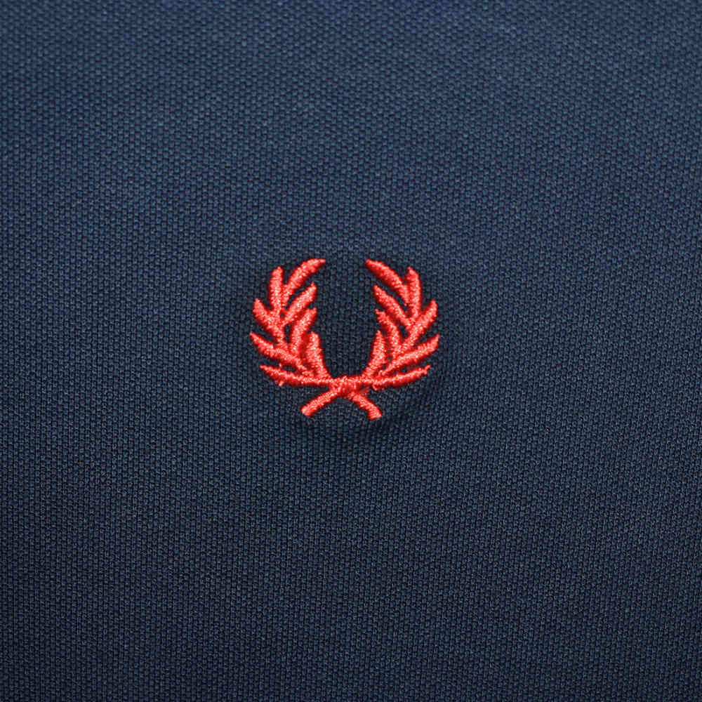 Fred Perry Embroidery Logo Navy Blue Premium Dress-4