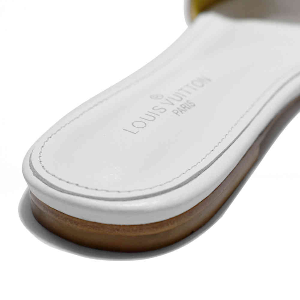Louis Vuitton White Premium Women's Flat Sandals-thumb-4