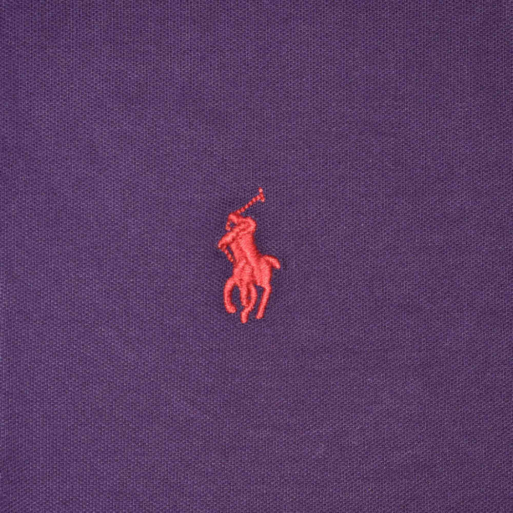 Ralph Lauren Embroidery Logo Dark Purple Premium Dress-4