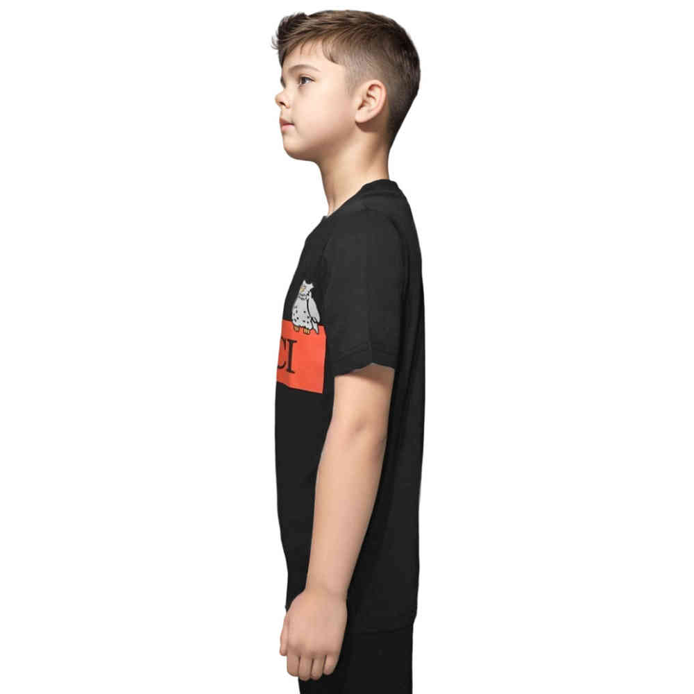 Gucci Logo Print Black Premium Kids T-shirt-2