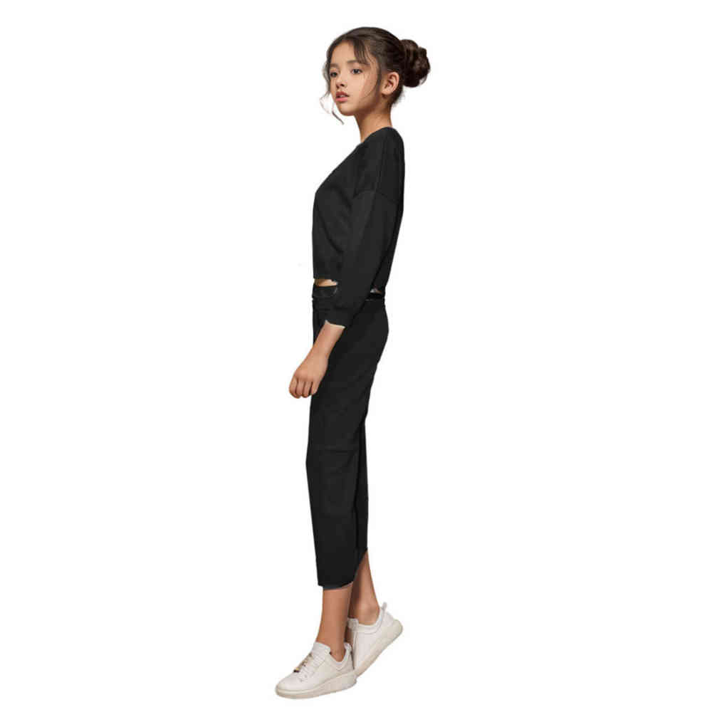 YSL Black Premium Girls Co-ord Set-thumb-2