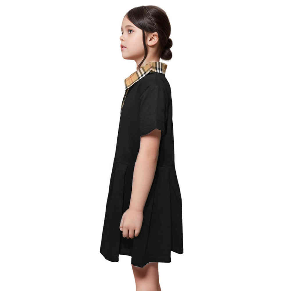 Burberry Black Premium Quality Girls Dress-2
