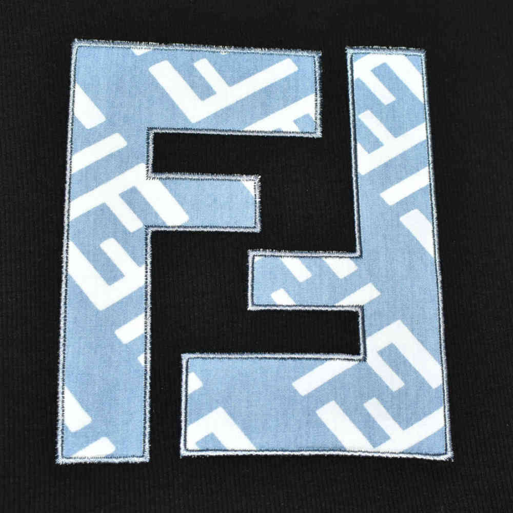 Fendi Embroidery logo Black Premium Girls Co-ord Set-thumb-3