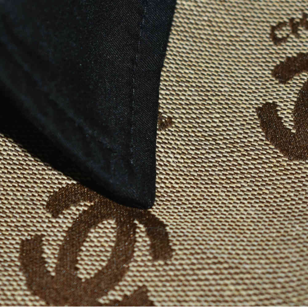 Chanel Embroidery Logo Print Brown Premium Girls Dress-3