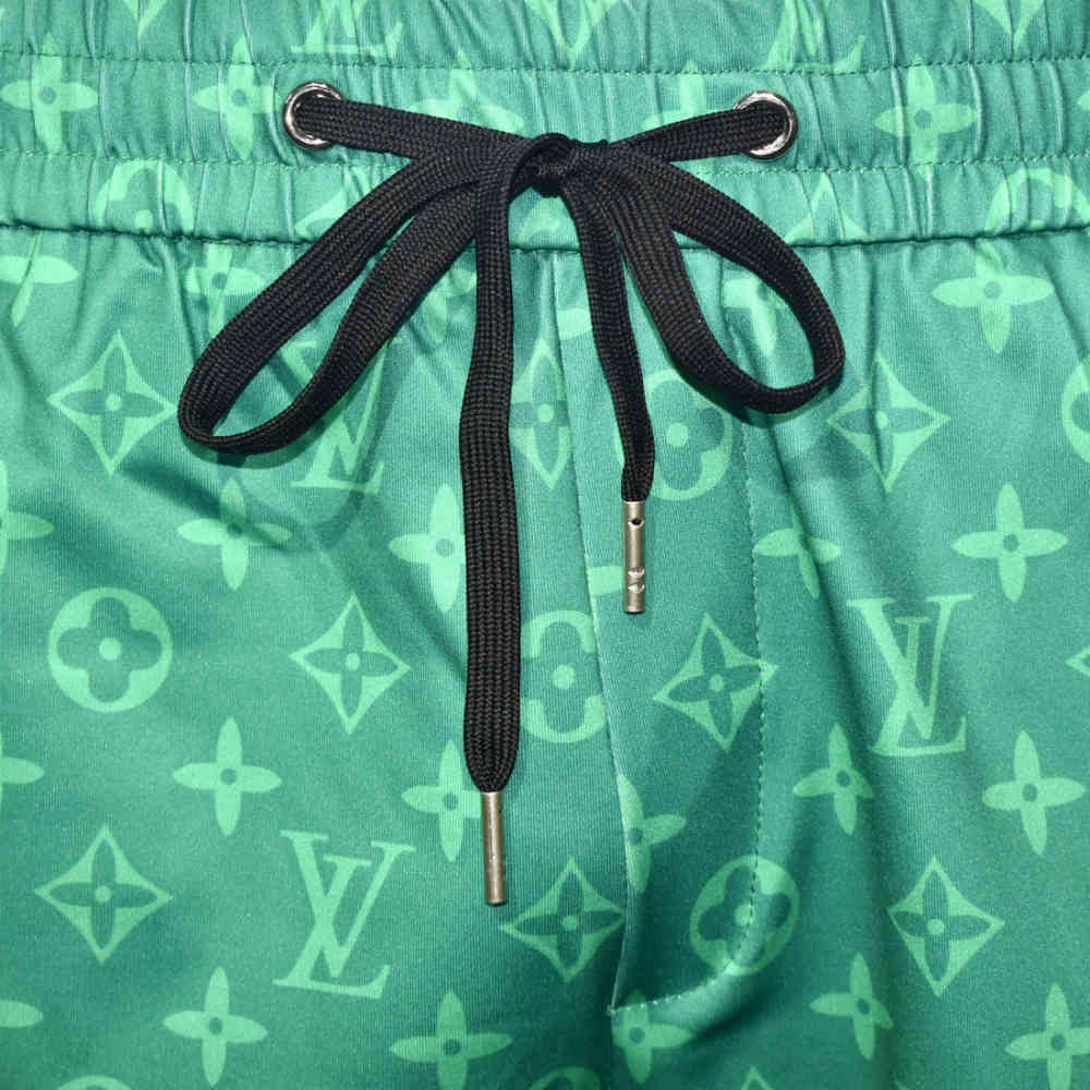 Louis Vuitton Green Premium Mens Shirt & Shorts Combo-thumb-3