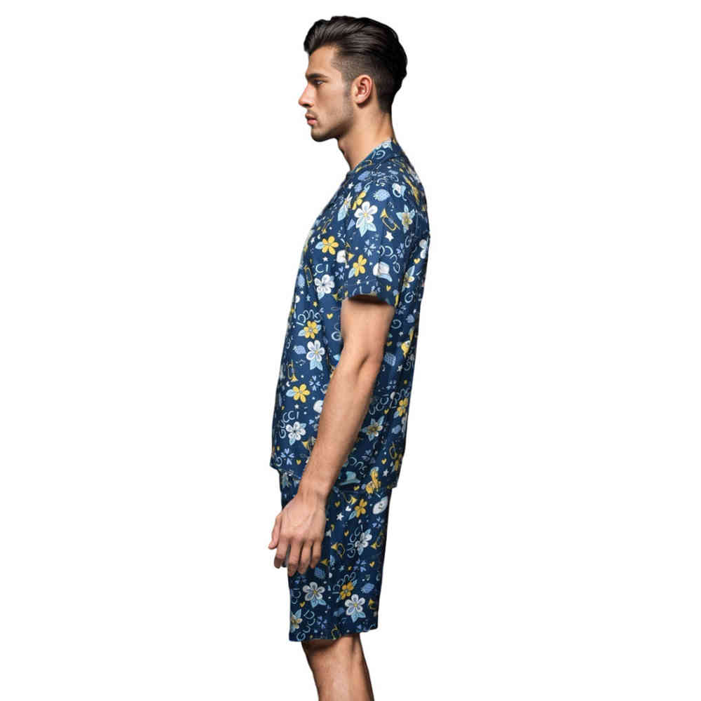 Gucci Print Premium Flower Pony Print Shirt & Shorts Combo-2