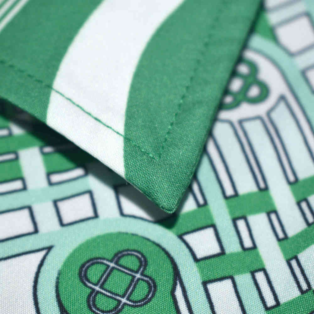 Casablanca Paris Green & White Mens Shirt & Shorts Combo-thumb-3