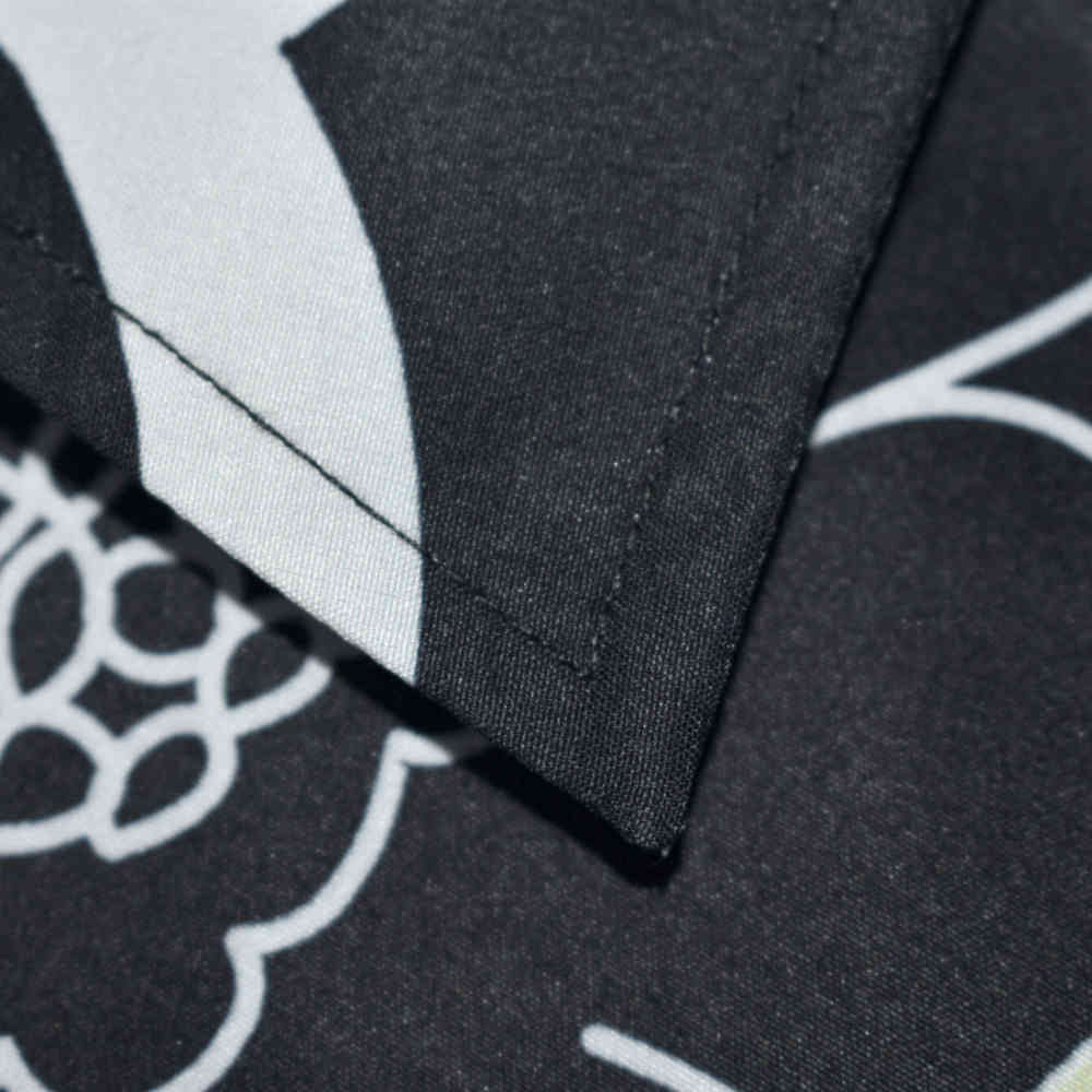 Amiri Black Floral Premium Mens Shirt & Shorts Combo-3