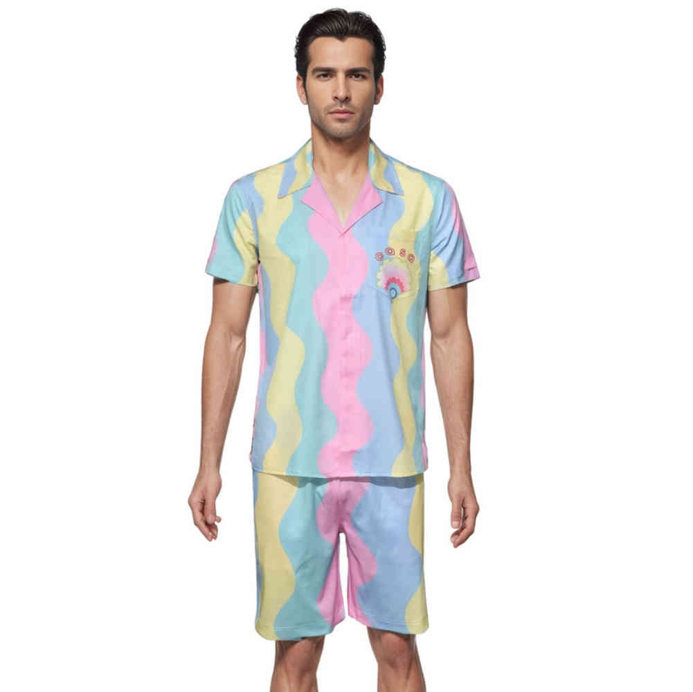 Casablanca Pastel Premium Short Sleeve Shirt & Shorts Combo-thumb-0