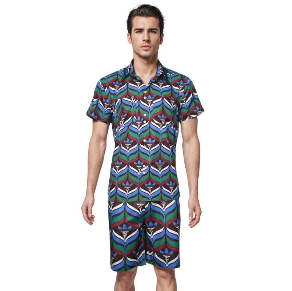 Green & Red Gucci x Adidas Purple & Pink Premium Shirt & Shorts Combo