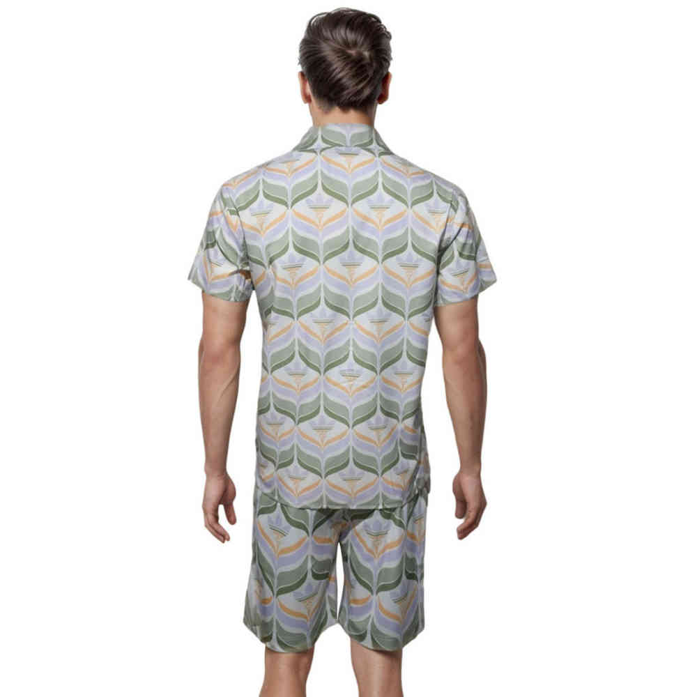 Gucci x Adidas White & Green Premium Shirt & Shorts Combo-thumb-1