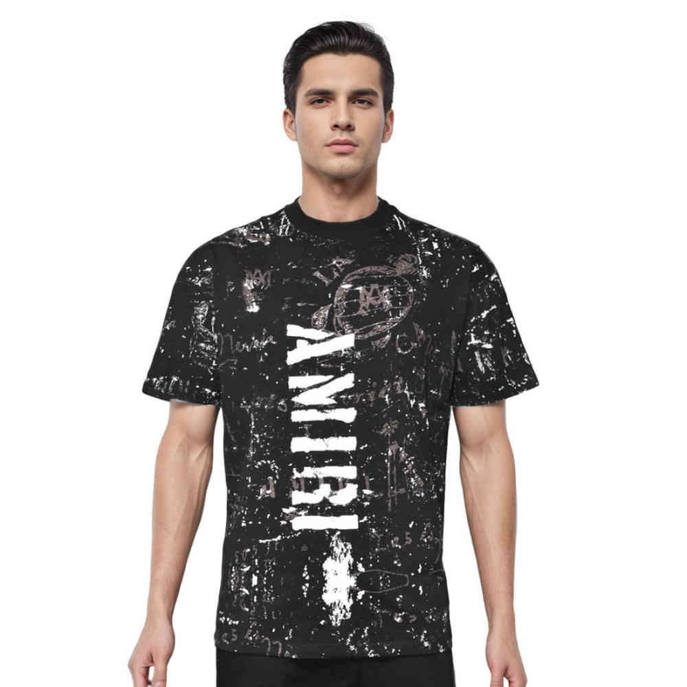 Black Amiri White Premium Quality T-shirt
