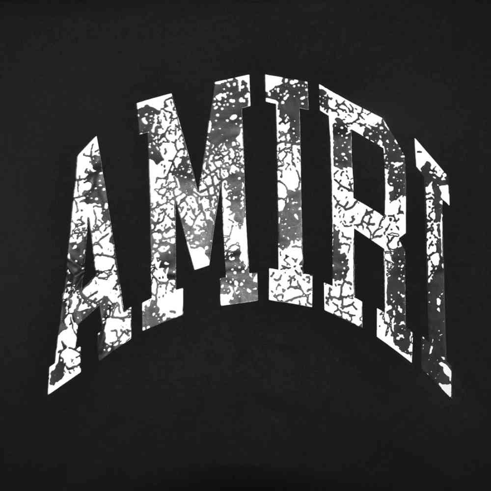 Amiri Black Premium Quality Bandana Logo T-shirt-thumb-3