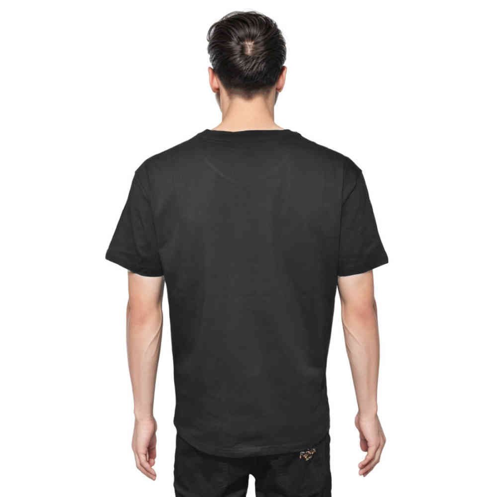 Amiri Black Pegasus Script Print Premium T-shirt-thumb-1