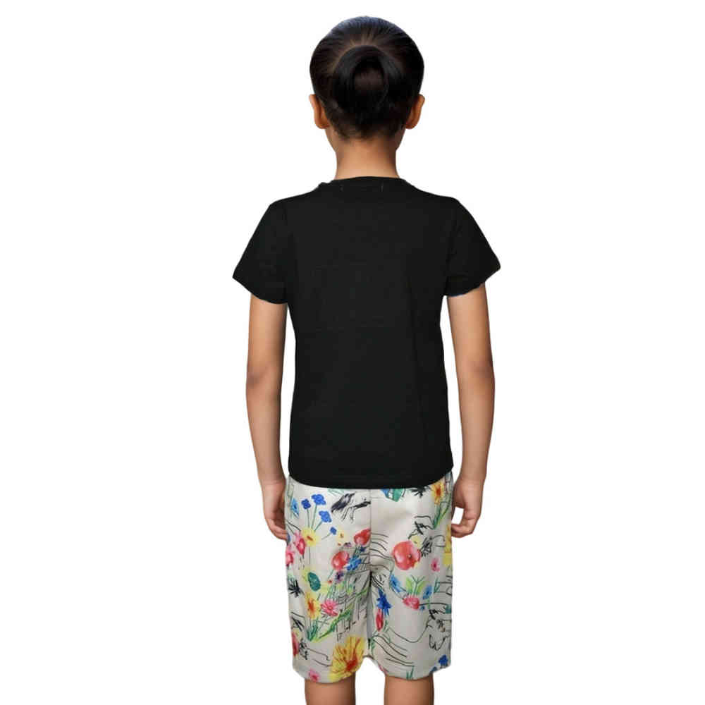 Dior Embroidered logo Black Premium Girls Co-ord Set-thumb-1
