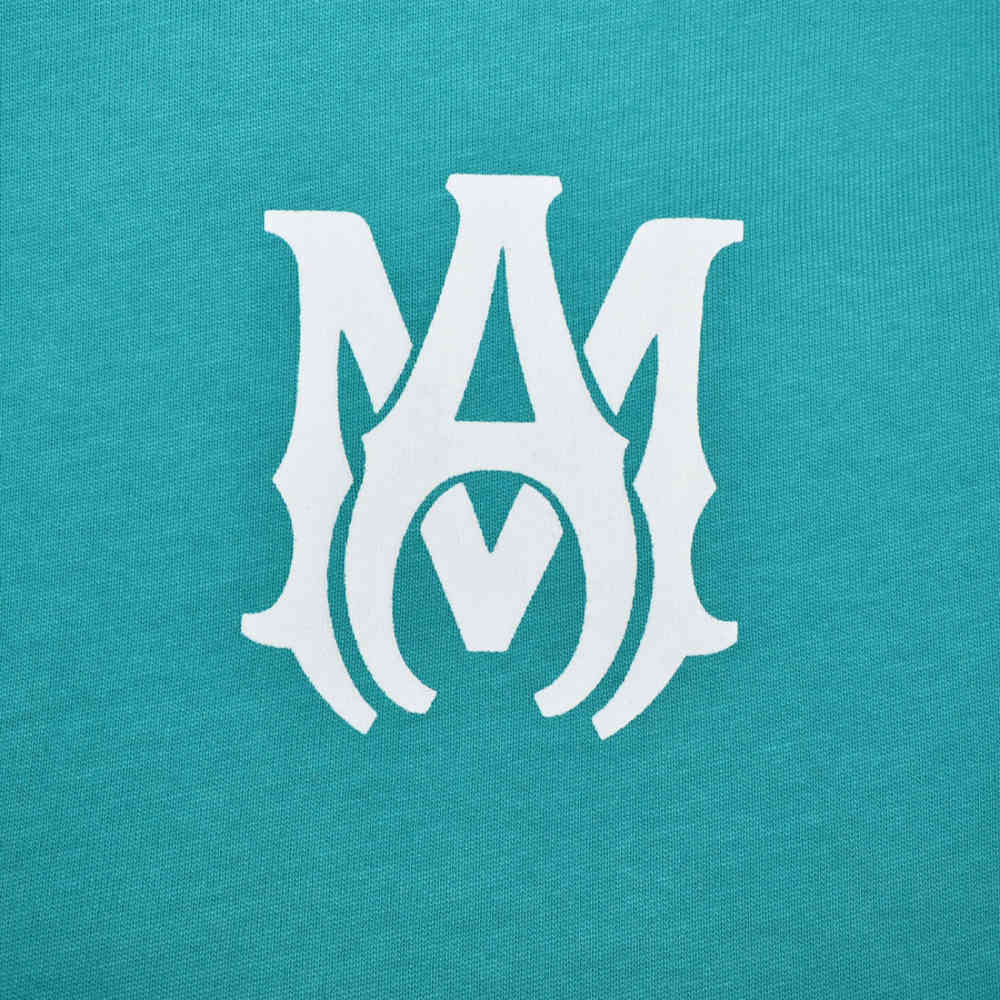 Amiri Logo-patch Blue Premium Quality T-shirt-3