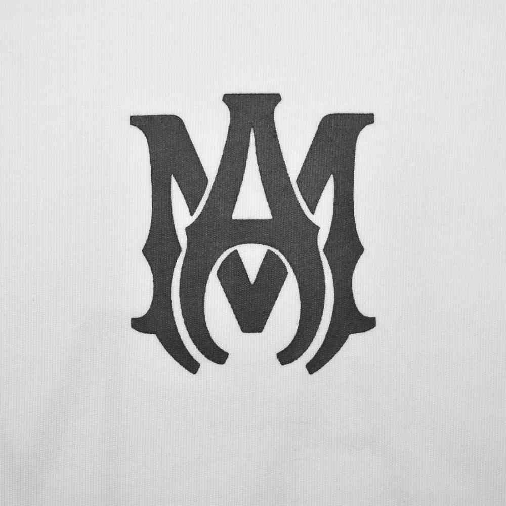 Amiri Logo-patch White Premium Quality T-shirt-thumb-3