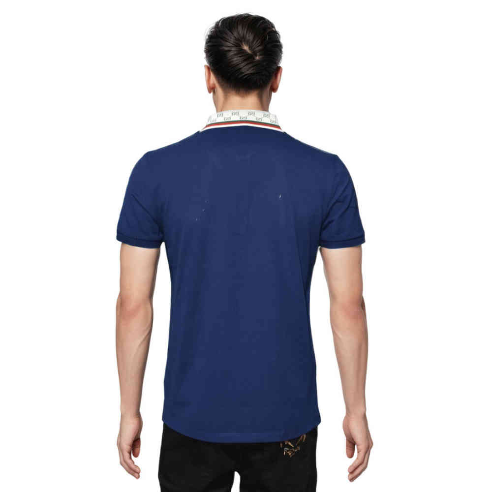 Gucci Embossed Logo Blue Premium Quality T-shirt-1