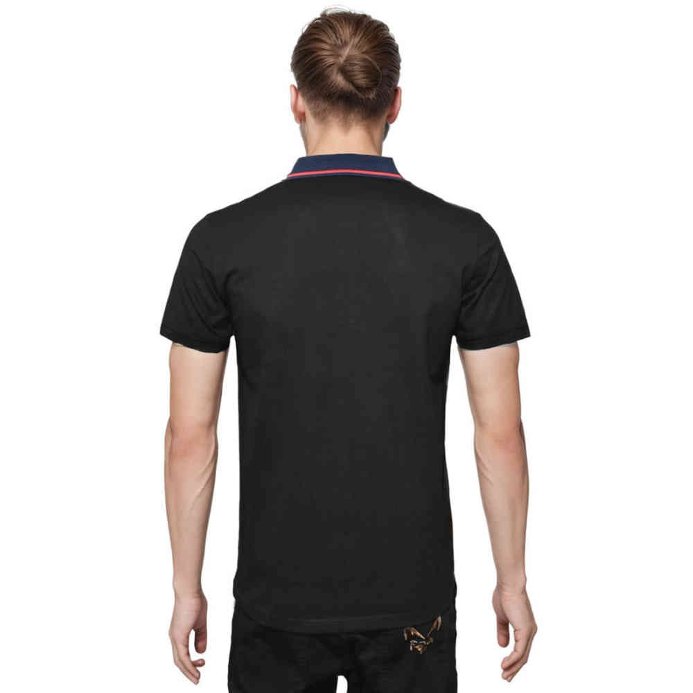 Gucci Strawberry Embroidered Black Polo T-shirt-1