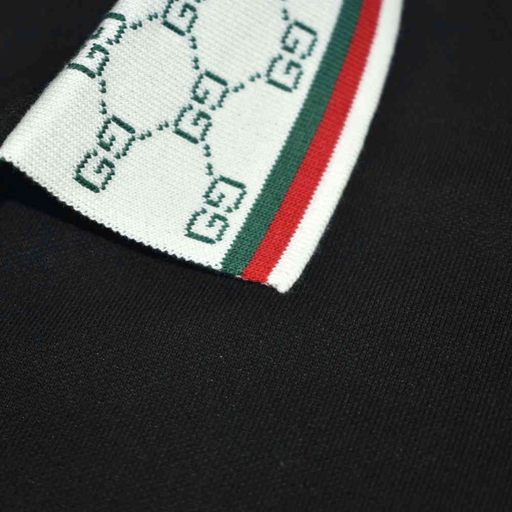 Gucci Black Embossed Logo Premium Quality T-shirt-thumb-4
