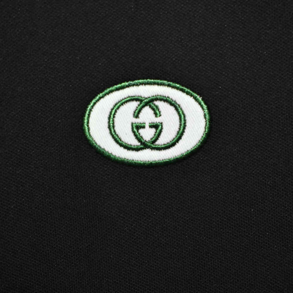 Gucci Black Embossed Logo Premium Quality T-shirt-thumb-3