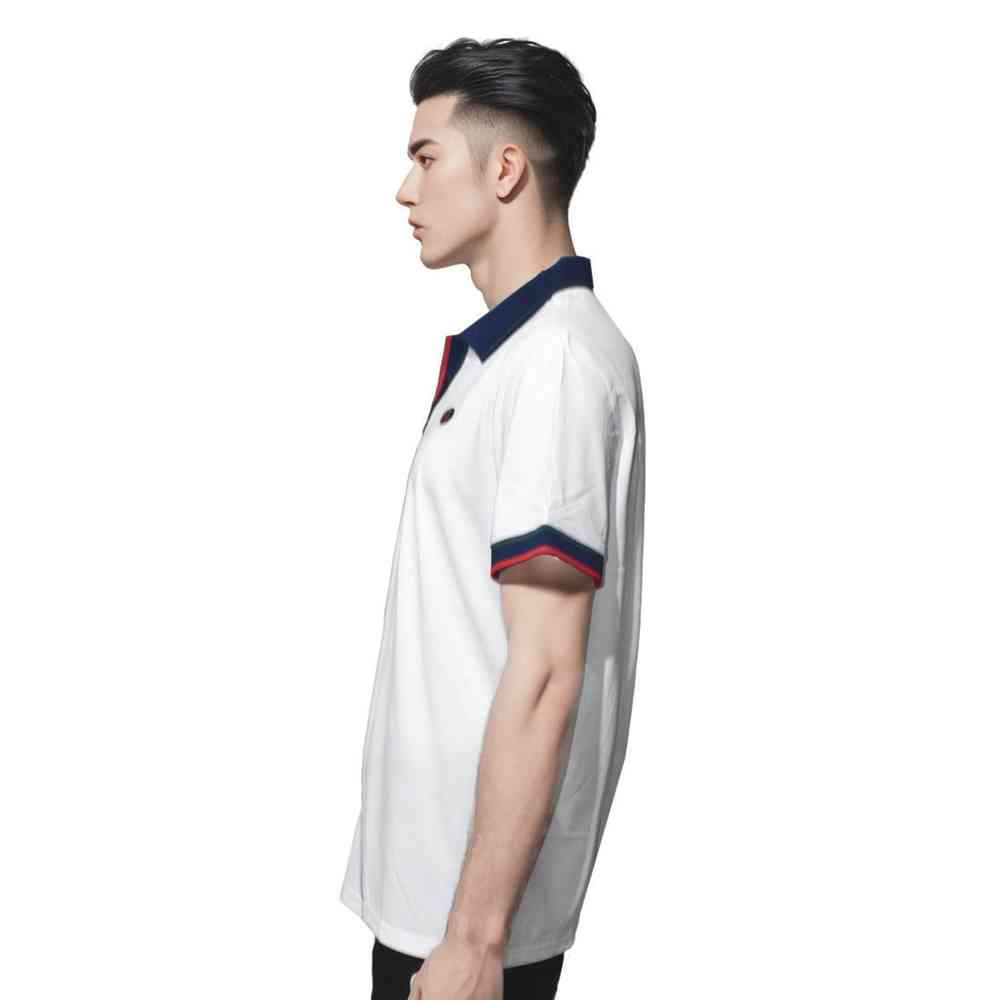 Gucci White Embroidered logo Premium T-shirt-thumb-2