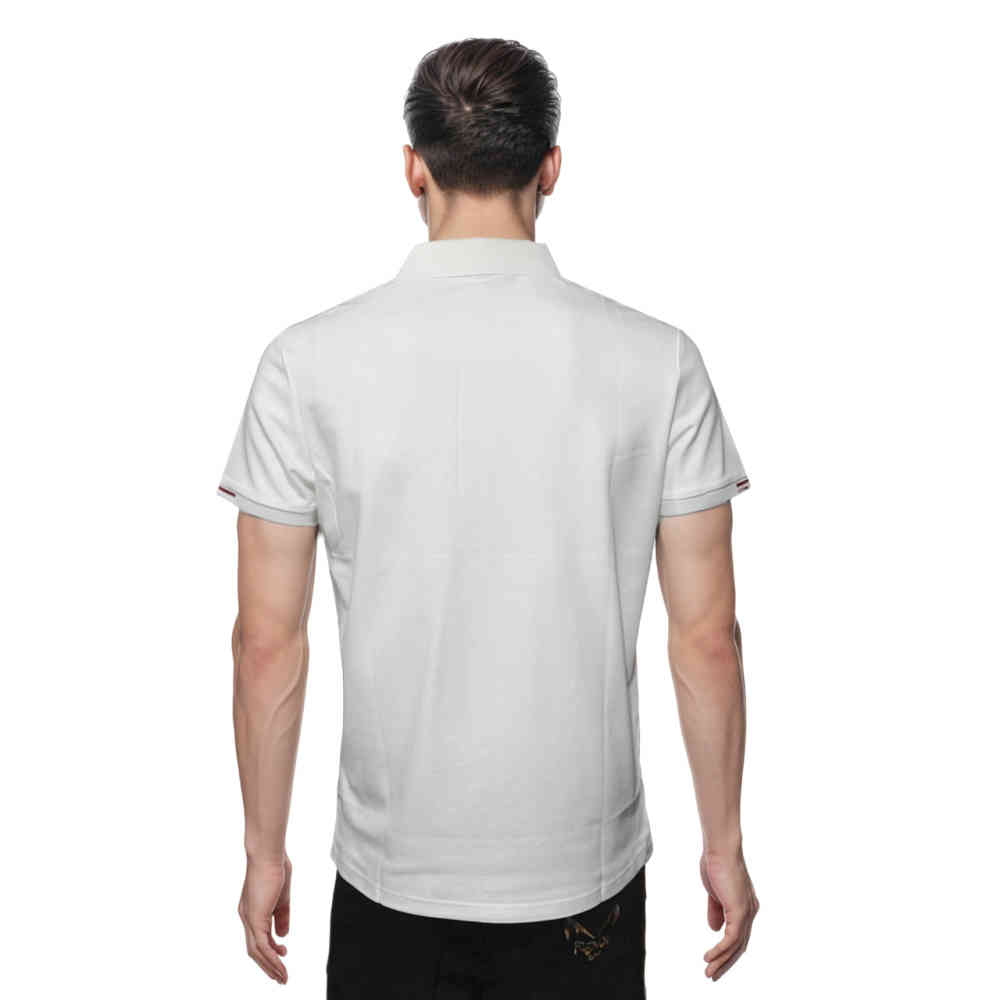 Bally White Embroidery Logo Premium Polo T-shirt-1