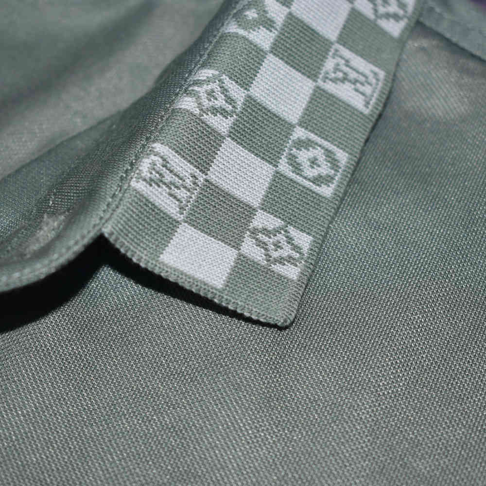 Louis Vuitton Green Embroidery Logo Premium Polo T-shirt-4