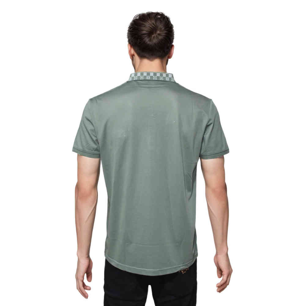 Louis Vuitton Green Embroidery Logo Premium Polo T-shirt-1