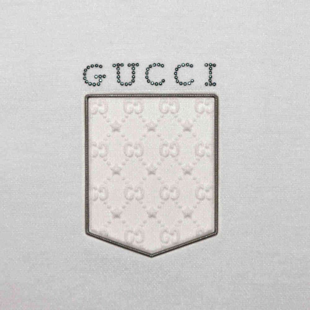 Gucci White Premium Quality Polo Tees-3
